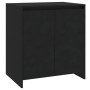 Aparador de madera contrachapada negro 70x41x75 cm de , Aparadores - Ref: Foro24-809738, Precio: 85,38 €, Descuento: %