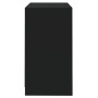 Aparador de madera contrachapada negro 70x41x75 cm de , Aparadores - Ref: Foro24-809738, Precio: 85,38 €, Descuento: %