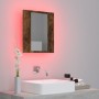 Armario de baño con espejo LED madera roble ahumado 40x12x45 cm von , Badezimmerwaschtische - Ref: Foro24-822833, Preis: 42,3...