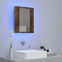 Armario de baño con espejo LED madera roble ahumado 40x12x45 cm von , Badezimmerwaschtische - Ref: Foro24-822833, Preis: 42,3...