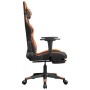 Silla gaming con reposapiés cuero sintético negro naranja von , Gaming-Stühle - Ref: Foro24-3143682, Preis: 125,76 €, Rabatt: %