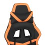 Silla gaming con reposapiés cuero sintético negro naranja von , Gaming-Stühle - Ref: Foro24-3143682, Preis: 125,76 €, Rabatt: %