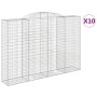 Cestas de gaviones 10 uds forma de arco hierro 300x50x200/220cm von , Töpfe und Pflanzgefäße - Ref: Foro24-3146799, Preis: 2,...