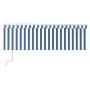 Automatic retractable awning with blue and white blinds 4x3 m by vidaXL, Awnings - Ref: Foro24-3069306, Price: 723,02 €, Disc...