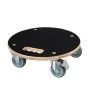 Nature Soporte con ruedas para plantas redondo madera negro Ø38 cm von , Topfständer - Ref: Foro24-446406, Preis: 43,92 €, Ra...