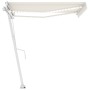Automatic awning with LED and wind sensor cream 350x250 cm by vidaXL, Awnings - Ref: Foro24-3069532, Price: 608,63 €, Discoun...