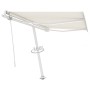 Automatic awning with LED and wind sensor cream 350x250 cm by vidaXL, Awnings - Ref: Foro24-3069532, Price: 608,63 €, Discoun...