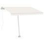 Automatic awning with LED and wind sensor cream 350x250 cm by vidaXL, Awnings - Ref: Foro24-3069532, Price: 608,63 €, Discoun...