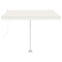 Automatic awning with LED and wind sensor cream 350x250 cm by vidaXL, Awnings - Ref: Foro24-3069532, Price: 608,63 €, Discoun...