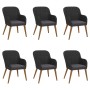 Juego de comedor de jardín 7 piezas con cojines negro von , Gartensets - Ref: Foro24-3156719, Preis: 720,75 €, Rabatt: %