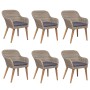 Juego de comedor para jardín 7 piezas con cojines marrón by , Garden sets - Ref: Foro24-3156731, Price: 900,98 €, Discount: %