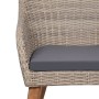 Juego de comedor para jardín 7 piezas con cojines marrón by , Garden sets - Ref: Foro24-3156731, Price: 900,98 €, Discount: %