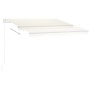 Automatic awning with LED and wind sensor cream 350x250 cm by vidaXL, Awnings - Ref: Foro24-3069532, Price: 608,63 €, Discoun...