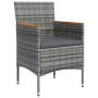 Juego de comedor para jardín 5 piezas con cojines gris y negro von , Gartensets - Ref: Foro24-3156636, Preis: 387,51 €, Rabat...