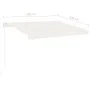 Automatic awning with LED and wind sensor cream 350x250 cm by vidaXL, Awnings - Ref: Foro24-3069532, Price: 587,29 €, Discoun...