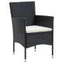 Juego de comedor de jardín 7 piezas con cojines negro by , Garden sets - Ref: Foro24-3156601, Price: 447,81 €, Discount: %