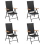 Juego comedor de jardín 5 piezas ratán sintético negro y marrón von , Gartensets - Ref: Foro24-3156524, Preis: 406,81 €, Raba...