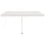 Cream manual retractable foot awning 450x350 cm by vidaXL, Awnings - Ref: Foro24-3069637, Price: 500,06 €, Discount: %