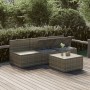 Set de muebles de jardín 4 pzas y cojines ratán sintético gris de , Conjuntos de jardín - Ref: Foro24-3157368, Precio: 355,95...