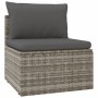 Set de muebles de jardín 4 pzas y cojines ratán sintético gris de , Conjuntos de jardín - Ref: Foro24-3157368, Precio: 355,95...