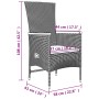 Set comedor de jardín 5 piezas con cojines ratán sintético gris de , Conjuntos de jardín - Ref: Foro24-3157548, Precio: 566,1...