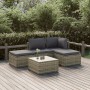 Set de muebles de jardín 5 pzas y cojines ratán sintético gris de , Conjuntos de jardín - Ref: Foro24-3157316, Precio: 447,10...