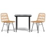 Juego de comedor de jardín 3 piezas ratán sintético by , Garden sets - Ref: Foro24-3157873, Price: 261,70 €, Discount: %