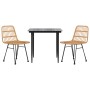 Juego de comedor de jardín 3 piezas ratán sintético by , Garden sets - Ref: Foro24-3157873, Price: 261,70 €, Discount: %