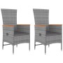 Juego muebles jardín 3 pzas madera acacia ratán sintético gris de , Conjuntos de jardín - Ref: Foro24-3157653, Precio: 324,29...