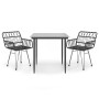 Juego de comedor de jardín 3 piezas ratán sintético negro by , Garden sets - Ref: Foro24-3157852, Price: 237,81 €, Discount: %