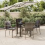 Set comedor jardín 5 pzas y cojines ratán sintético negro gris by , Garden sets - Ref: Foro24-3185114, Price: 351,21 €, Disco...