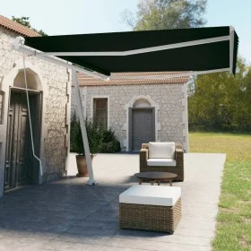 Manual retractable foot awning anthracite gray 450x350 cm by vidaXL, Awnings - Ref: Foro24-3069639, Price: 499,52 €, Discount: %