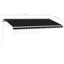 Toldo de pie retráctil manual gris antracita 450x350 cm de vidaXL, Toldos - Ref: Foro24-3069639, Precio: 516,84 €, Descuento: %