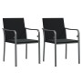 Juego comedor jardín 3 piezas y cojines ratán sintético y acero by , Garden sets - Ref: Foro24-3186955, Price: 196,21 €, Disc...