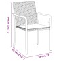 Juego comedor jardín 3 piezas y cojines ratán sintético y acero by , Garden sets - Ref: Foro24-3186955, Price: 196,21 €, Disc...