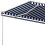Blau-weiße automatische Standmarkise 600x300 cm von vidaXL, Markisen - Ref: Foro24-3069806, Preis: 645,22 €, Rabatt: %