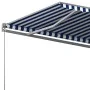 Blue and white automatic standing awning 600x300 cm by vidaXL, Awnings - Ref: Foro24-3069806, Price: 691,21 €, Discount: %