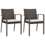 Juego comedor jardín 3 piezas y cojines ratán sintético y acero by , Garden sets - Ref: Foro24-3186969, Price: 248,93 €, Disc...