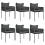 Juego comedor jardín 7 piezas y cojines ratán sintético y acero by , Garden sets - Ref: Foro24-3187063, Price: 756,49 €, Disc...