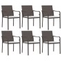 Juego comedor jardín 7 piezas y cojines ratán sintético y acero by , Garden sets - Ref: Foro24-3186962, Price: 418,99 €, Disc...