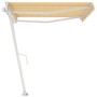 Yellow and white automatic standing awning 400x350 cm by vidaXL, Awnings - Ref: Foro24-3069628, Price: 504,04 €, Discount: %