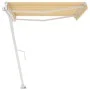 Yellow and white automatic standing awning 400x350 cm by vidaXL, Awnings - Ref: Foro24-3069628, Price: 557,89 €, Discount: %