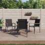 Juego de comedor para jardín 5 piezas acero y textilene negro von , Gartensets - Ref: Foro24-3187042, Preis: 262,07 €, Rabatt: %