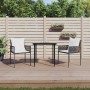 Juego comedor jardín 3 piezas y cojines ratán sintético y acero von , Gartensets - Ref: Foro24-3187049, Preis: 250,23 €, Raba...