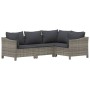Set de muebles de jardín 7 pzas y cojines ratán sintético gris von , Gartensets - Ref: Foro24-3187283, Preis: 618,67 €, Rabat...