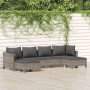 Set de muebles de jardín 6 pzas y cojines ratán sintético gris von , Gartensets - Ref: Foro24-3187295, Preis: 520,31 €, Rabat...