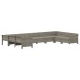 Set de muebles de jardín 10 pzas y cojines ratán sintético gris von , Gartensets - Ref: Foro24-3187306, Preis: 708,50 €, Raba...