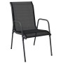 Juego de comedor para jardín 3 piezas acero y textilene negro von , Gartensets - Ref: Foro24-3200682, Preis: 185,89 €, Rabatt: %