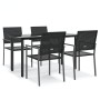 Juego de comedor para jardín 5 piezas ratán sintético y acero von , Gartensets - Ref: Foro24-3187023, Preis: 286,30 €, Rabatt: %