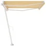 Yellow and white retractable manual foot awning 400x300 cm by vidaXL, Awnings - Ref: Foro24-3069538, Price: 587,41 €, Discoun...